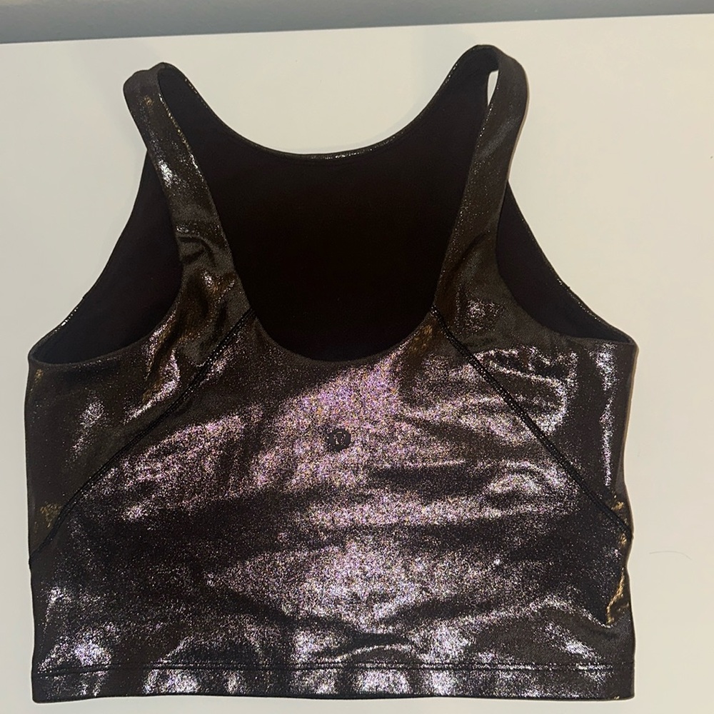 Lululemon Align High-Neck Tank Top Radiate Foil Print French Press Size 6